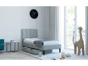 Detská posteľ SIMPLY 90x160 cm s kontajnerom na posteľnú bielizeň a rámom