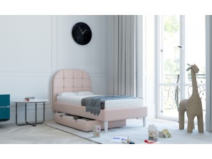 Detská posteľ VERO 100x160 cm s kontajnerom na posteľnú bielizeň a rámom