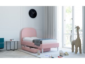 Detská posteľ OSLO 90x180 cm s kontajnerom na posteľnú bielizeň a rámom